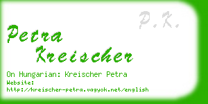 petra kreischer business card